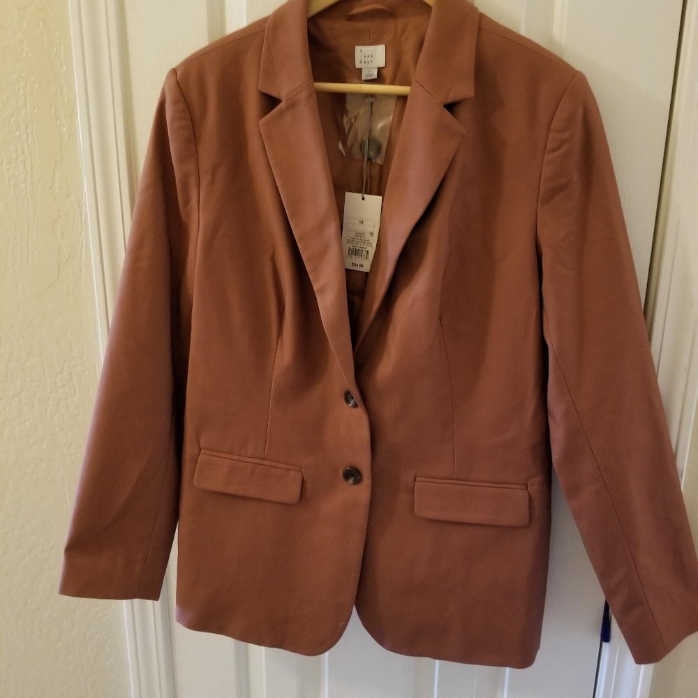 NWT A New Day Rose Pink Blazer 16